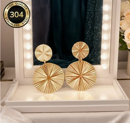 گوشواره استیل ضد زنگ به سبک بوهمی  کد 2666