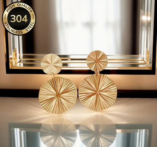 گوشواره استیل ضد زنگ به سبک بوهمی  کد 2666
