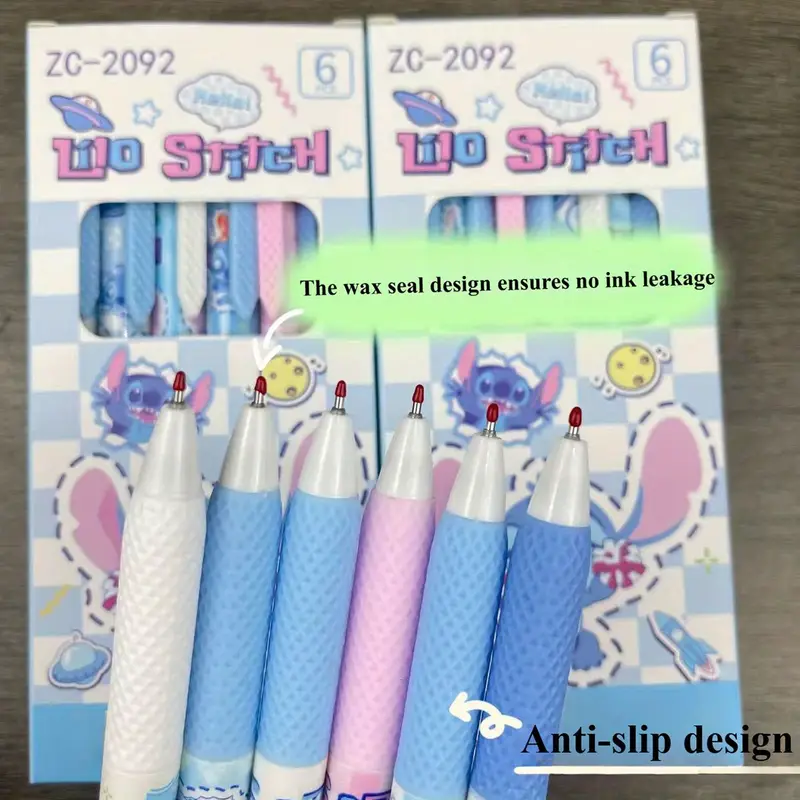 بسته 6 تایی خودکار طرح استیچ (Stitch) کد 2540