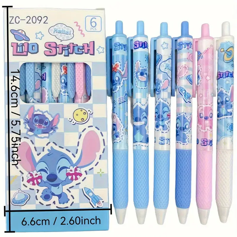 بسته 6 تایی خودکار طرح استیچ (Stitch) کد 2540