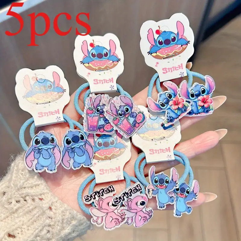 بسته 5تایی کش مو طرح استیچ (Stitch) کد 2554
