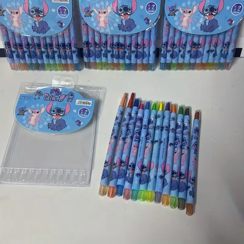 بسته 12عددی ماژیک رنگی طرح استیچ (Stitch) کد 2558
