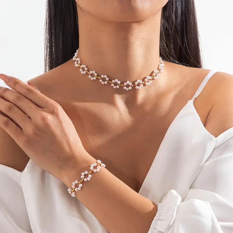 ست گردنبند و دستبند Boho کد 2566