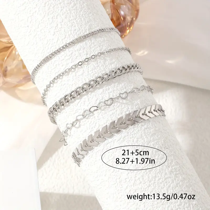 پابند زنانه پنج لایه طرح Boho کد 2573