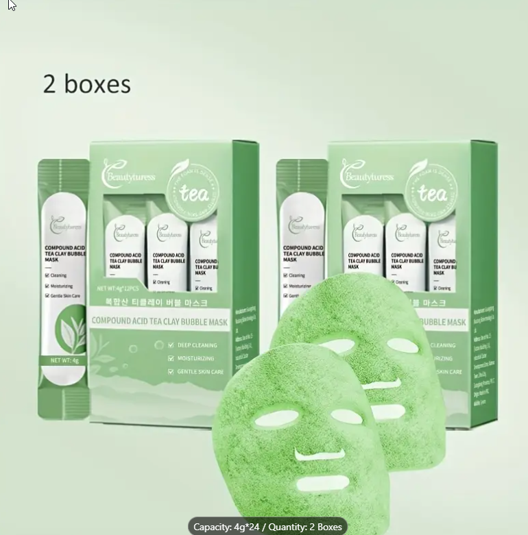 مجموعه 2 عددی ماسک حبابی چای 2998