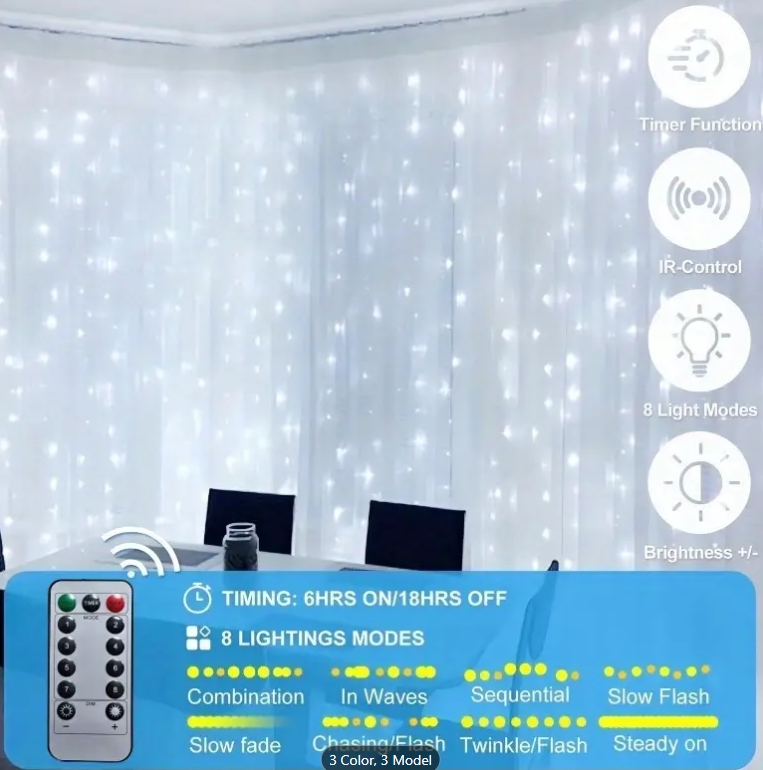 چراغ های پرده ای LED کد 3022