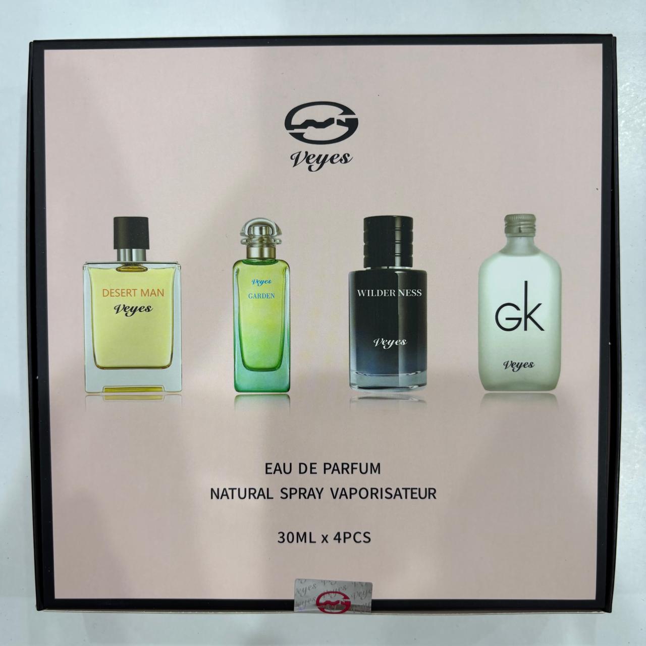 ۴ عدد عطر ۳۰ میلی با رایحه برند و ماندگاری طولانی برند VEYES کد 3024
