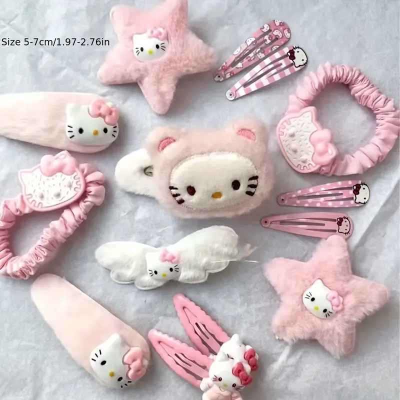 بسته 5 تایی گیره مو هلو کیتی (Hello Kitty )کد 3207