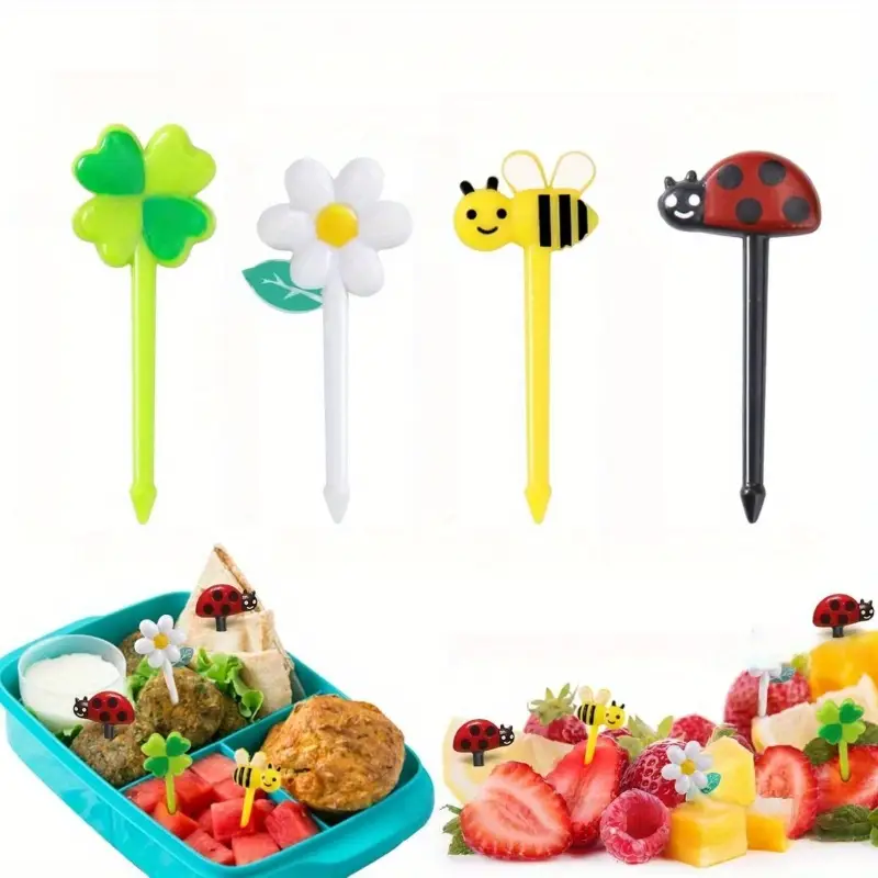 ست ۱6 عددی چنگال میوه‌ای حیوانات کد 3085