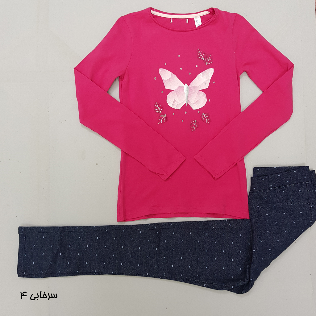 ست دخترانه 28980 سایز 3 تا 14 سال مارک OKAIDI