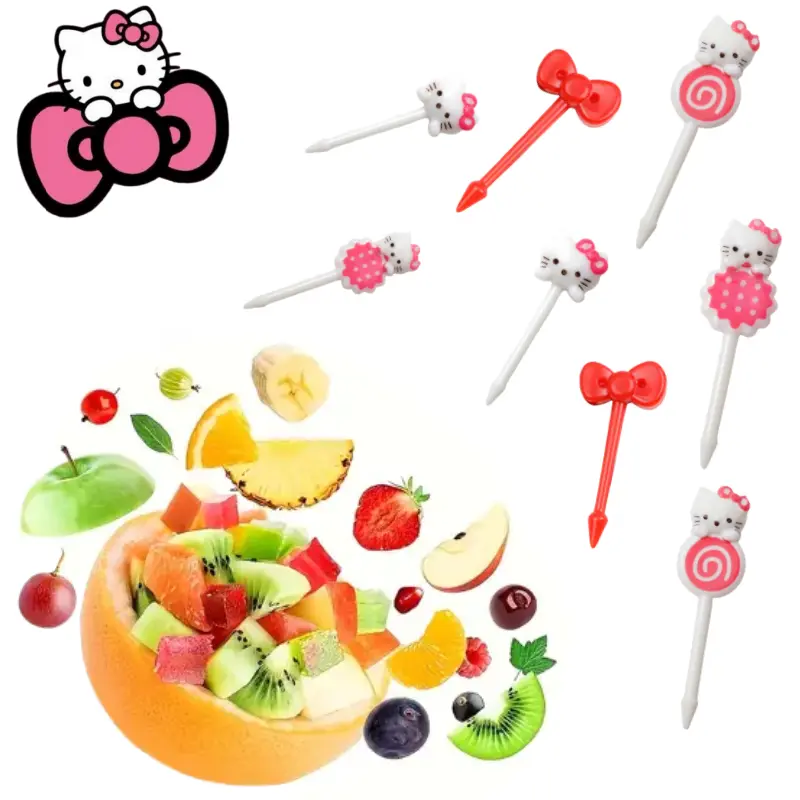 مجموعه 8 عددی چنگال‌های میوه‌ای کیتی برند سانریو (SANRIO) کد 3122 (25-4.87-14)