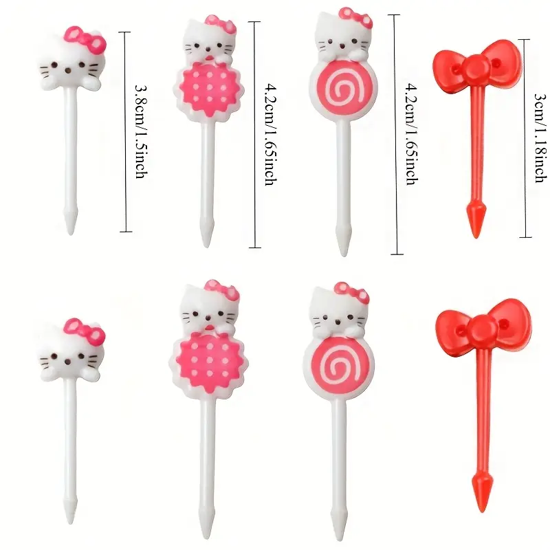 مجموعه 8 عددی چنگال‌های میوه‌ای کیتی برند سانریو (SANRIO) کد 3122 (25-4.87-14)