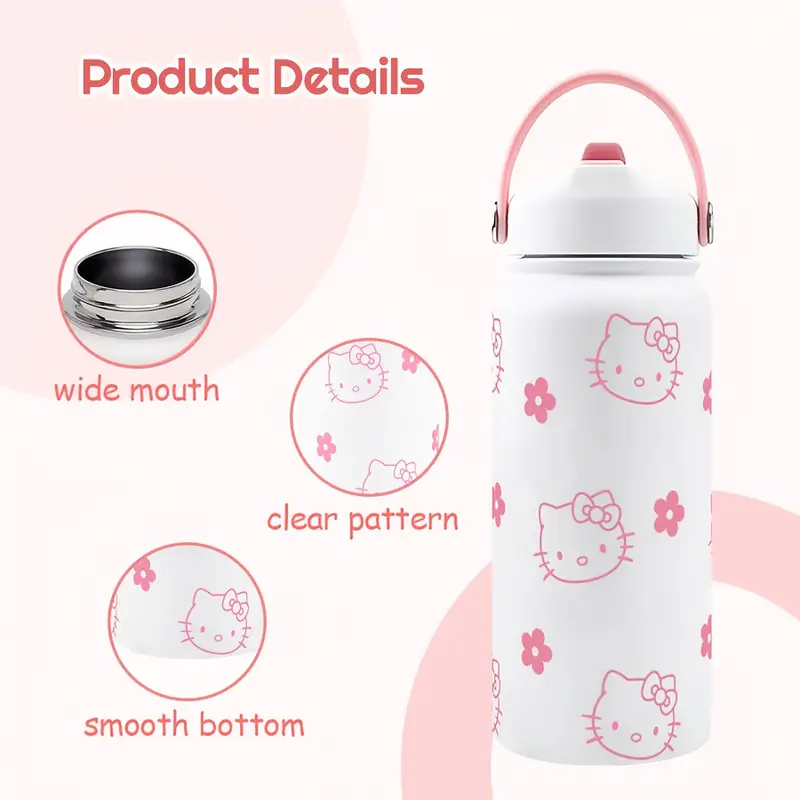 قمقمه آب استیل ضد زنگ عایق‌دار برند سانریو (SANRIO) کد 3125 (69-46.94-200)