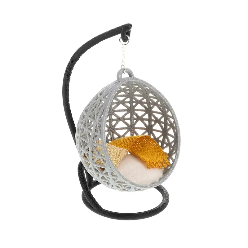 صندلی تاب مینیاتوری ۱ تکه با کوسن و بالش کد 3411  (42 10.93 27)