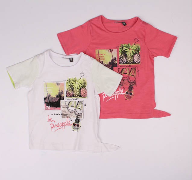 تی شرت دخترانه 16598 سایز 2 تا 8 سال مارک KITZ BERG