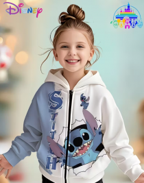 سویشرت دخترانه کلاه‌دار طرح‌ استیچ کد 3481 (52 28.78 600)