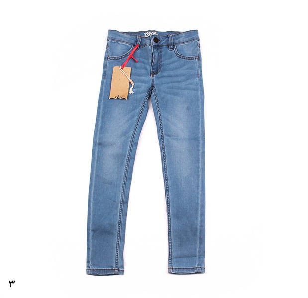 شلوار جینز کشی دخترانه 11053 سایز 7 تا 14 سال 