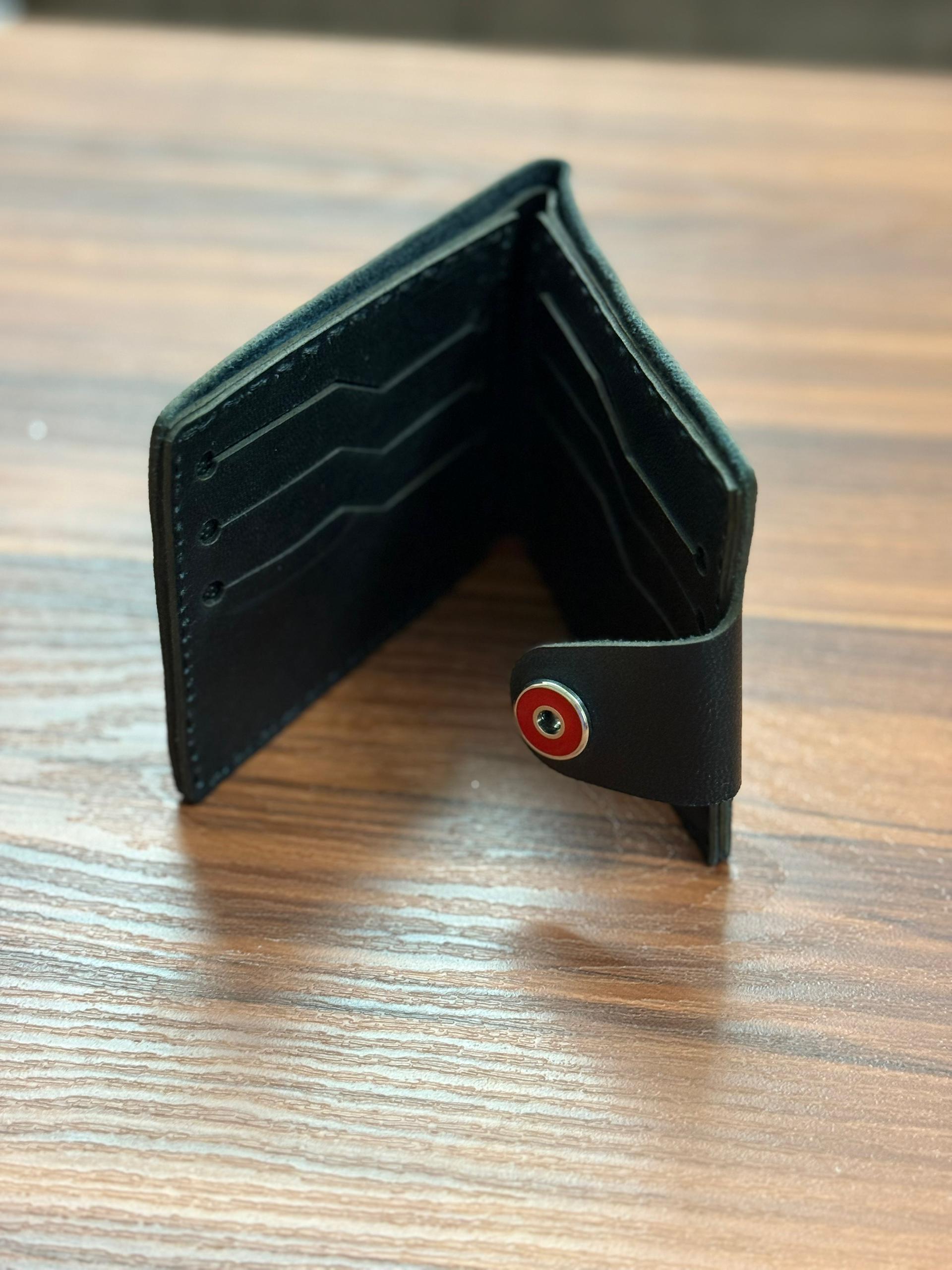 کیف پول چرم طبیعی دست ساز کد 1041