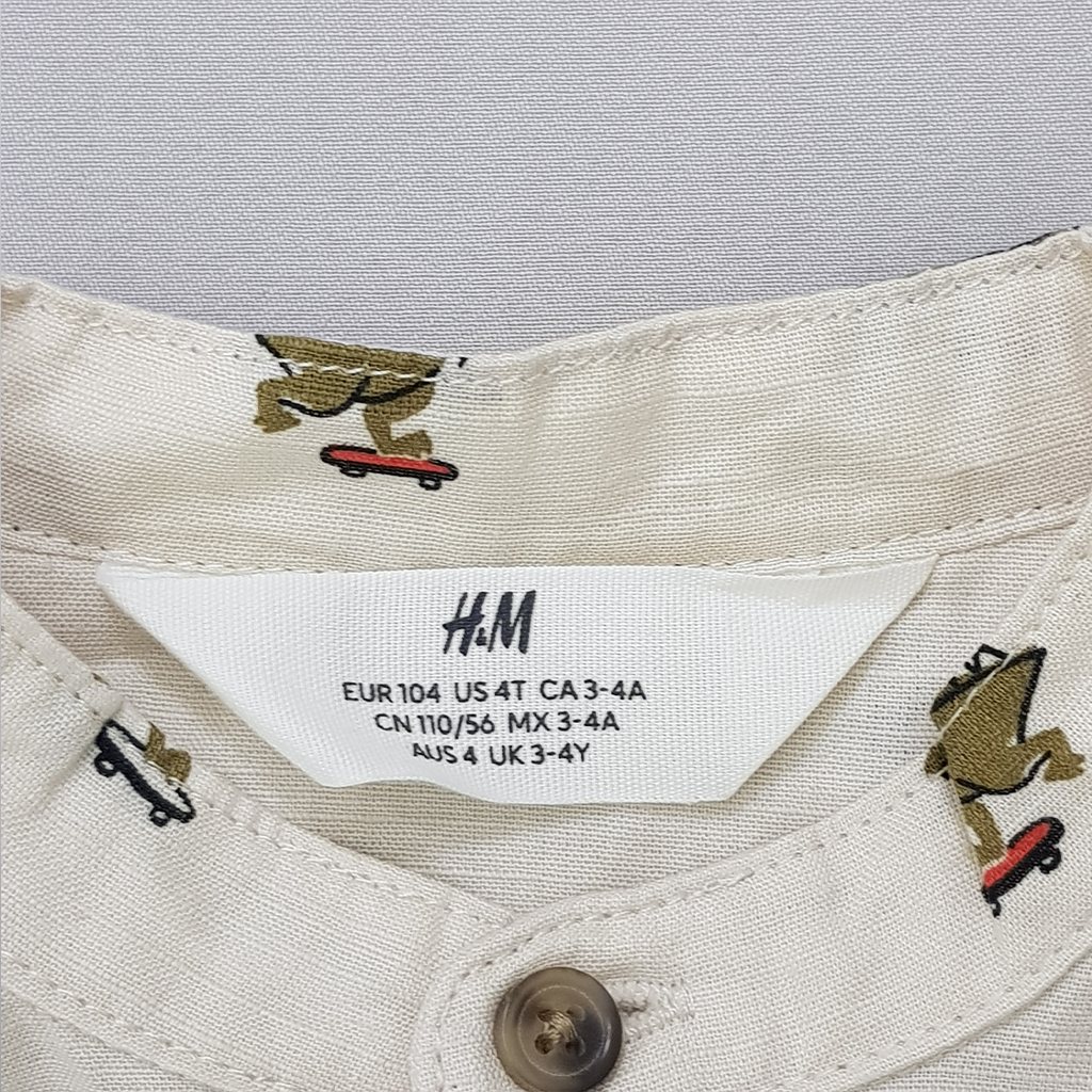 پیراهن پسرانه 29206 سایز 2 تا 12 سال مارک H&M