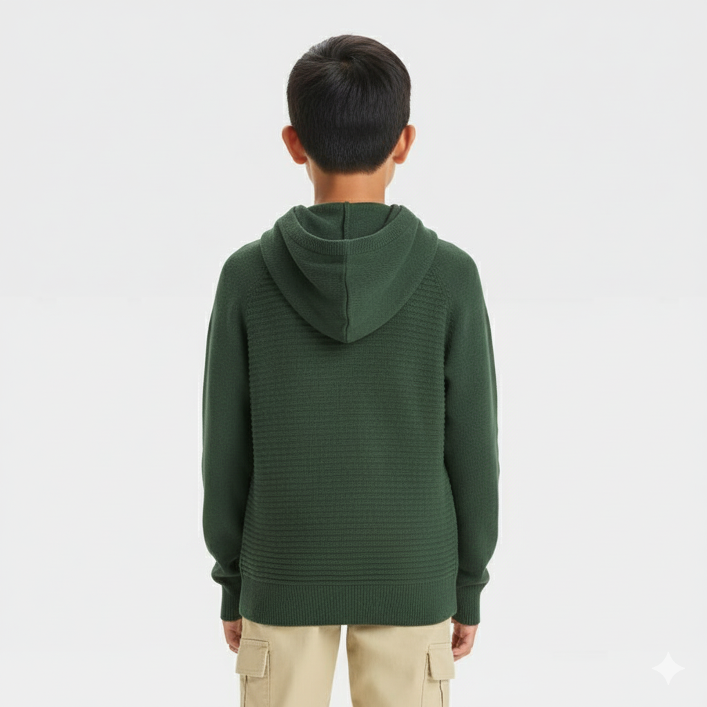 بافت کلاه دار پسرانه 29137 سایز 4 تا 18 سال کد 1 مارک Cat&Jack