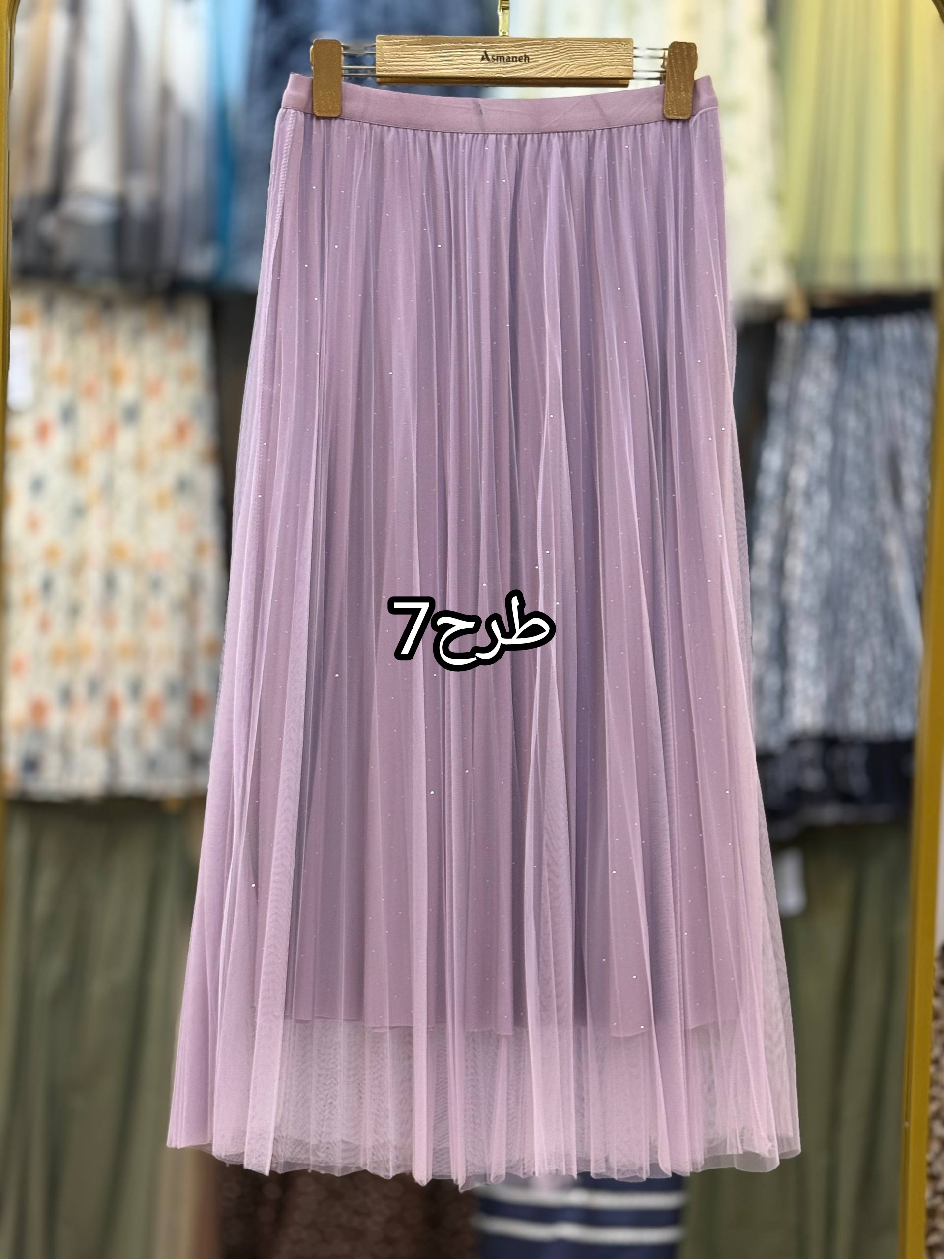 دامن پلیسه نگین دار زنانه کد 418565