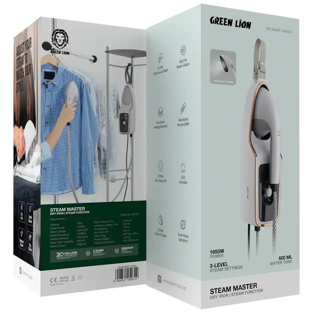 اتوی خشک و بخار گرین لاین مدلSTEAM MASTER کد 802300