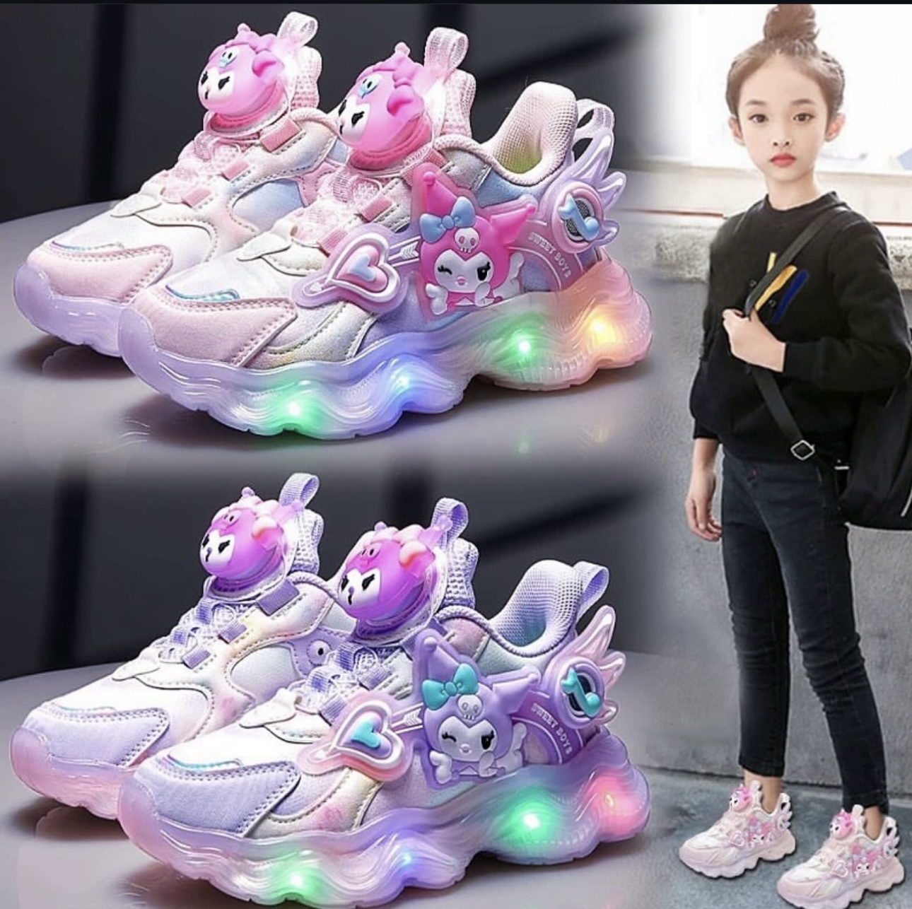 کفش سوییچی طرح کرومی دخترانه مارک Fashion سایز 30 تا 35 کد 2100
