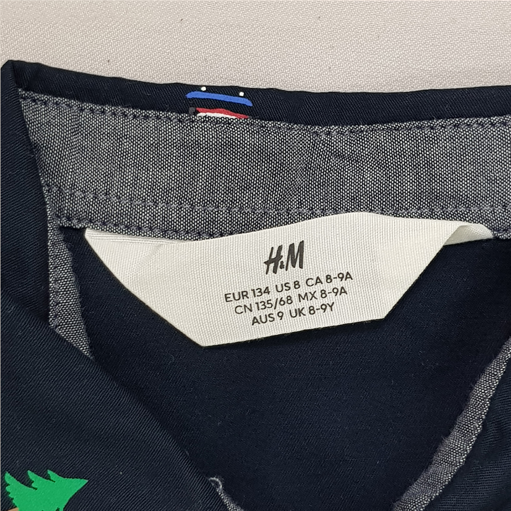 پیراهن پسرانه 29460 سایز 8 تا 15 سال مارک H&M