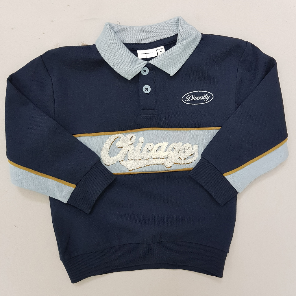 پلیور یقه دار پسرانه 29513 سایز 9 ماه تا 14 سال مارک Name It