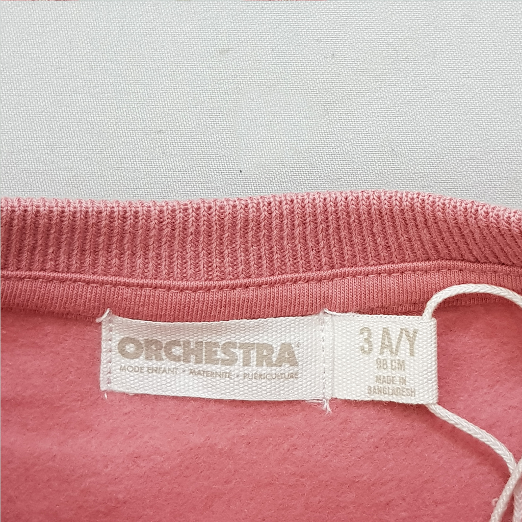 پلیور بلند دخترانه 29362 سایز 3 تا 14 سال مارک Orchestra