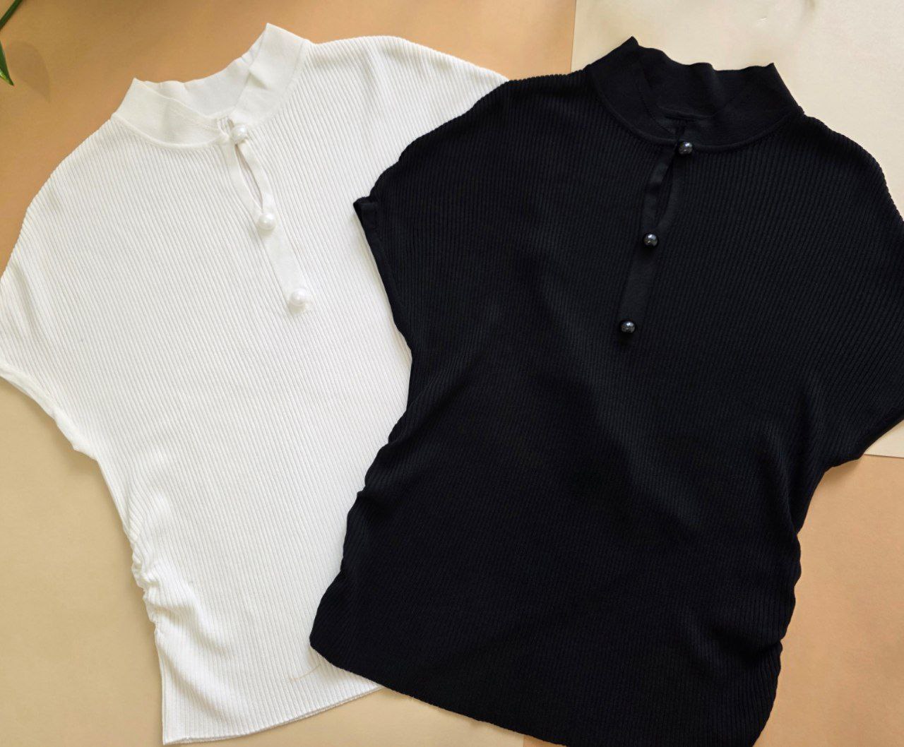 تاپ کریستال آستین کوتاه زنانه کد 418651