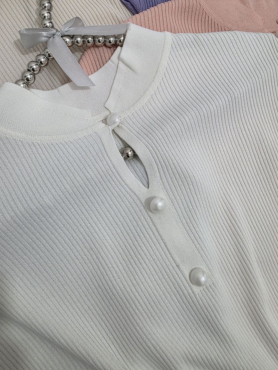 تاپ کریستال آستین کوتاه زنانه کد 418651