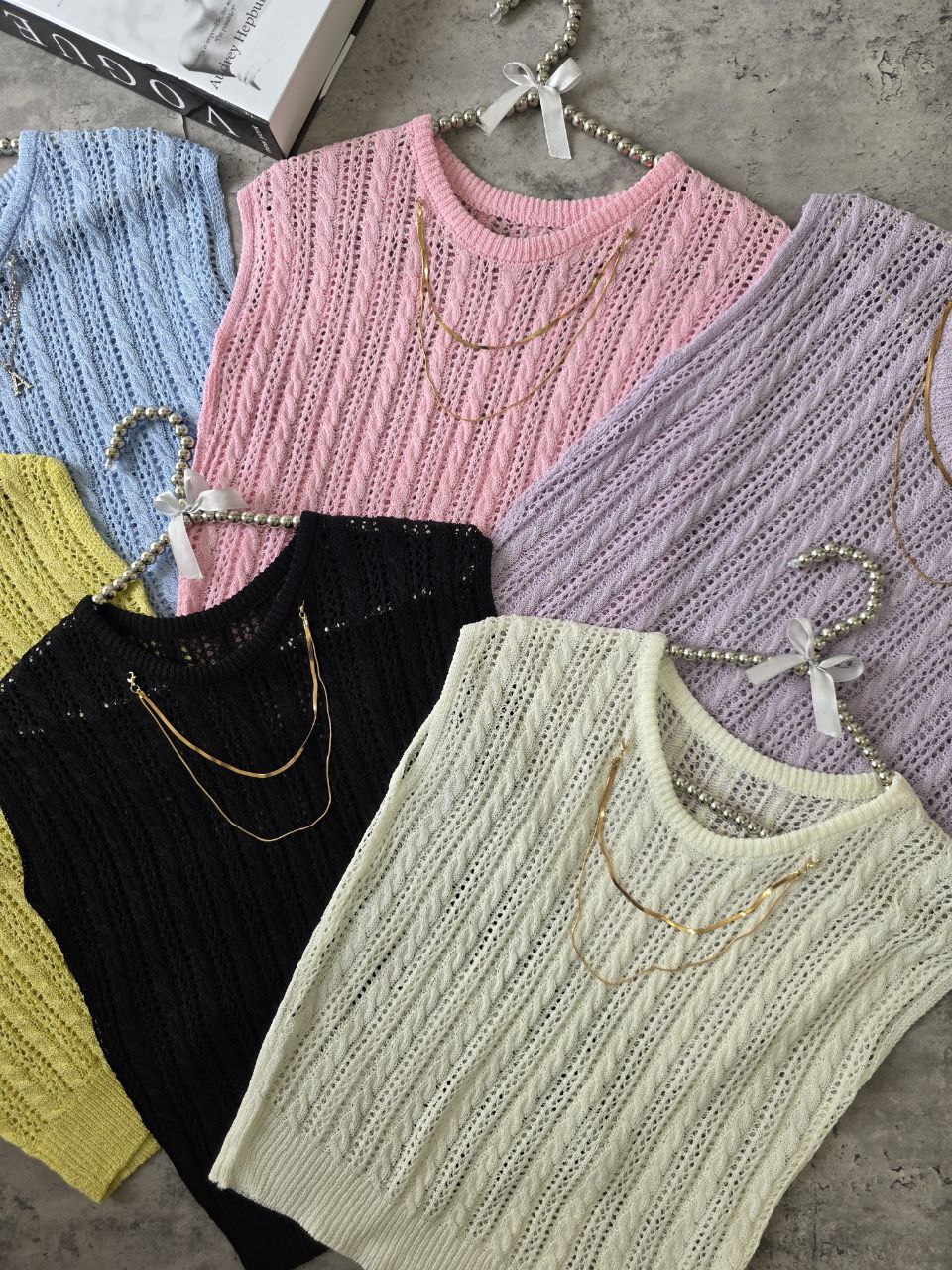 تاپ بافت مجلسی زنانه کد 418654