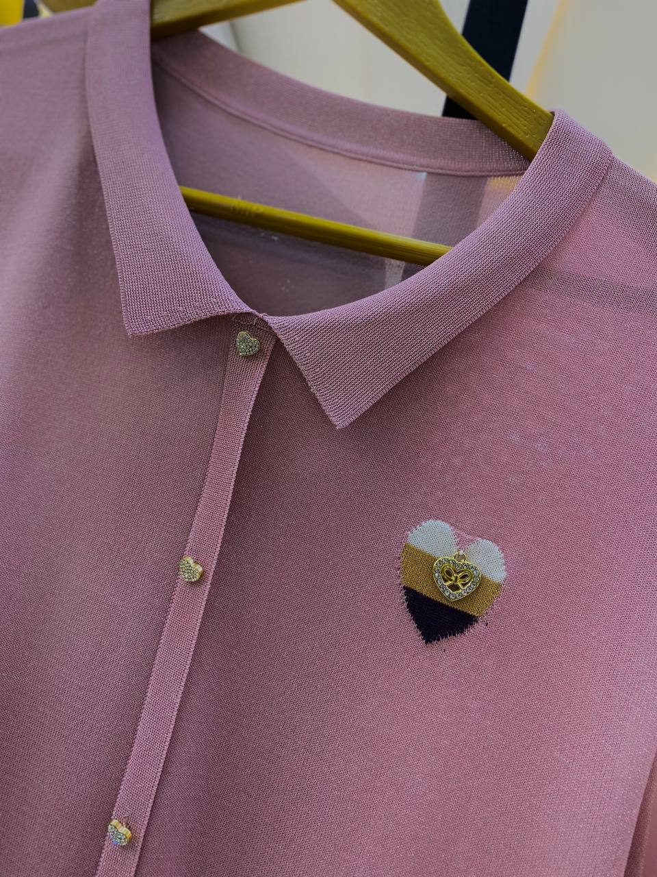 بلوز بافت آستین سه ربع زنانه کد 418655