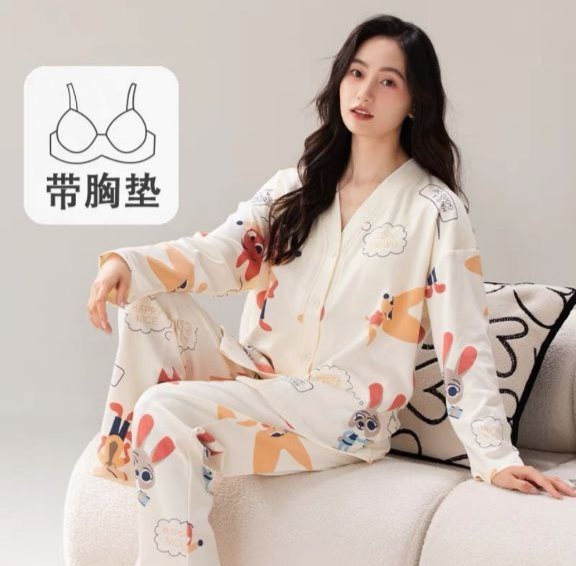 ست بلوز شلوار جلو دکمه دار زنانه کد 418671