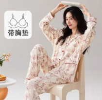 ست بلوز شلوار جلو دکمه دار زنانه کد 418674