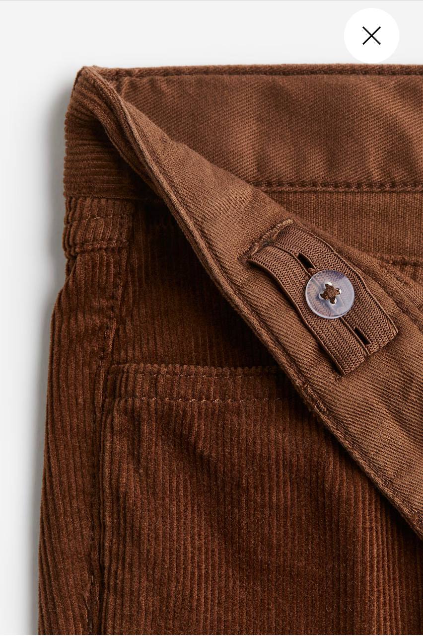 شلوار مخمل پسرانه 29472 سایز 2 تا 10 سال مارک‌H&M کد 2