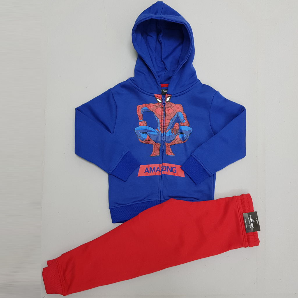 ست سویشرت شلوار پسرانه 29541 سایز 4 تا 14 سال مارک Marvel