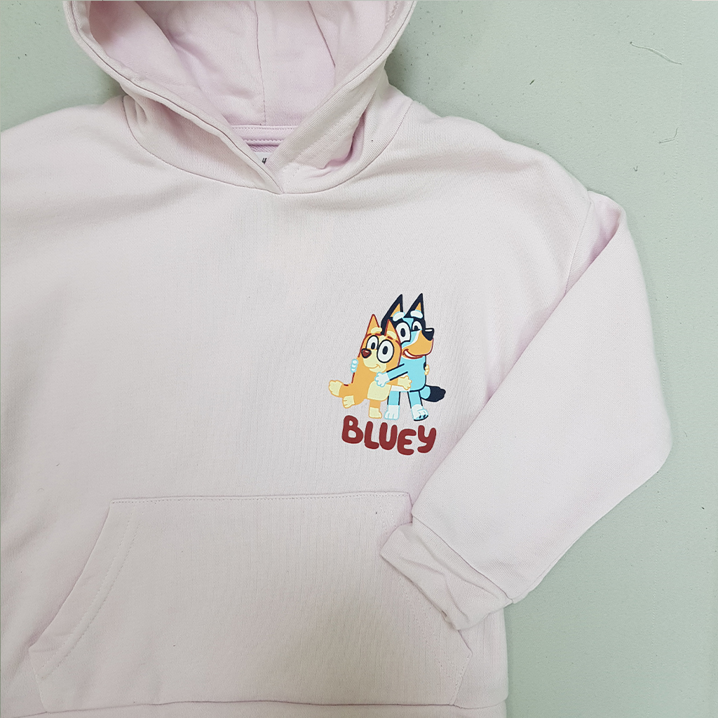 ست هودی و شلوار دخترانه 29603 سایز 2 تا 10 سال کد 1 مارک H&M