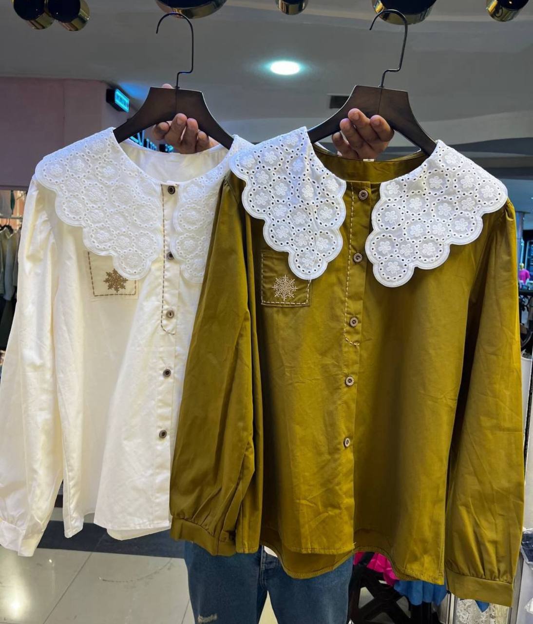 شومیز نخ کتان زنانه کد 418723