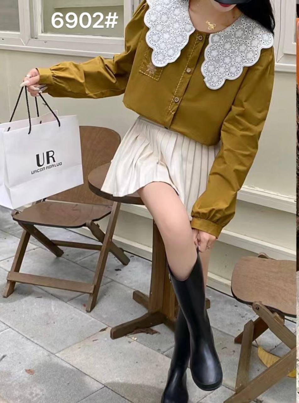 شومیز نخ کتان زنانه کد 418723