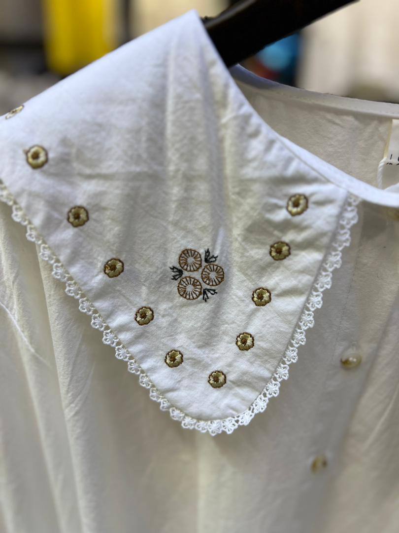 شومیز نخ کتان زنانه کد 418724