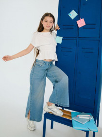 شلوار جینز دخترانه 29606 سایز 10 تا 14 سال مارک SINSAY