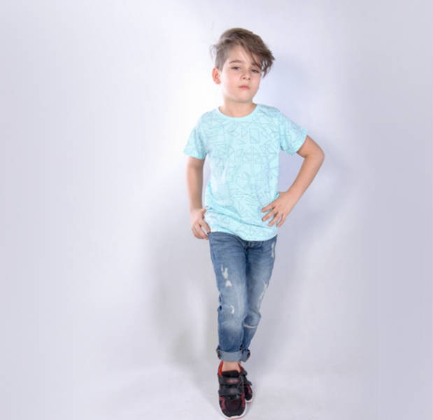 تی شرت پسرانه 11094 سایز 3 تا 8 سال مارک LCT