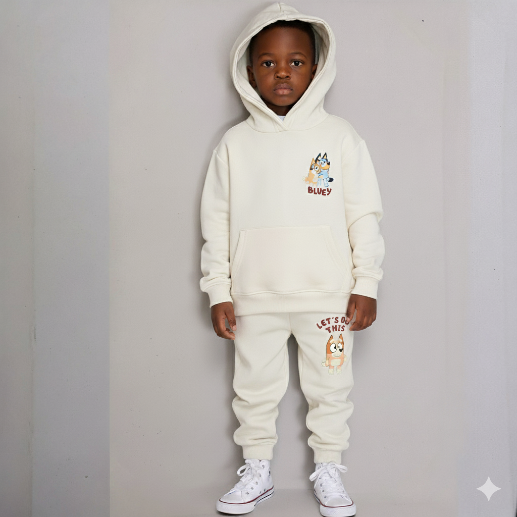 ست هودی و شلوار پسرانه 29603 سایز 2 تا 10 سال کد 3 مارک H&M   *