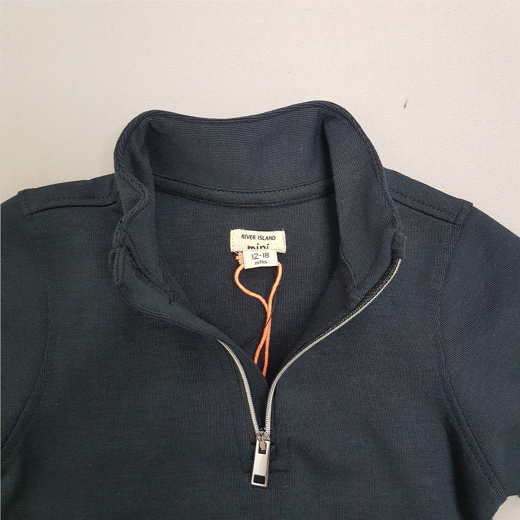 پلیور نیم زیپ پسرانه 29856 سایز 12 ماه تا 10 سال مارک River Island