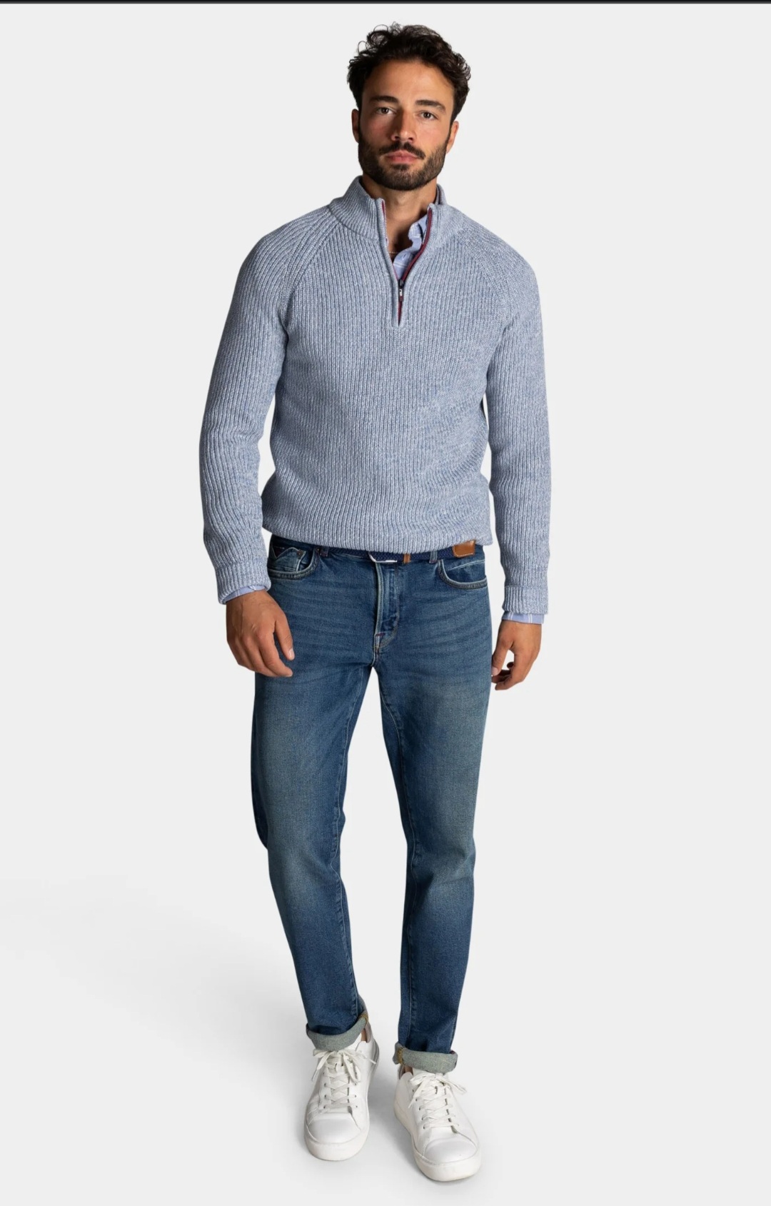 بافت نیم زیپ مردانه 29420   *