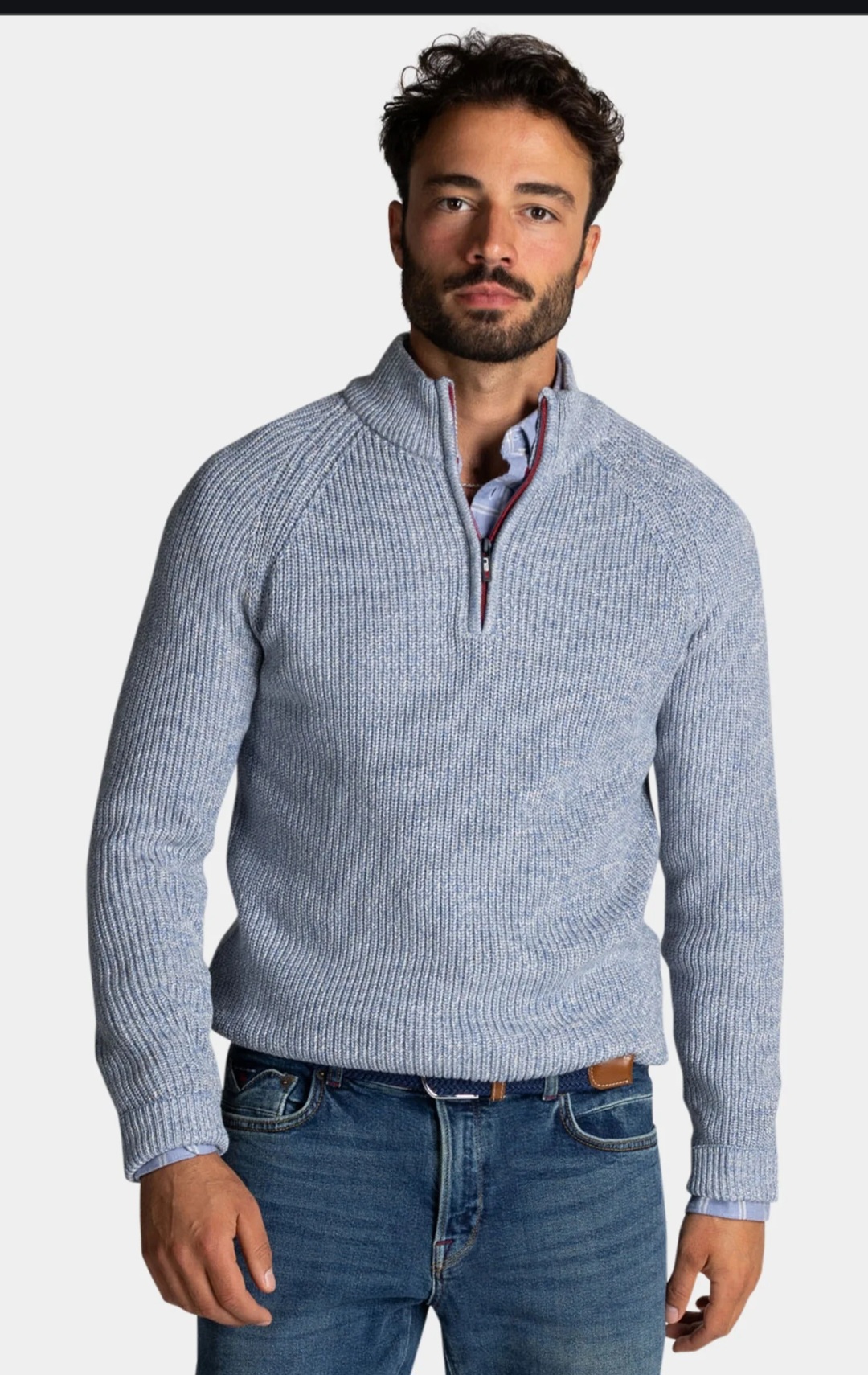 بافت نیم زیپ مردانه 29420   *