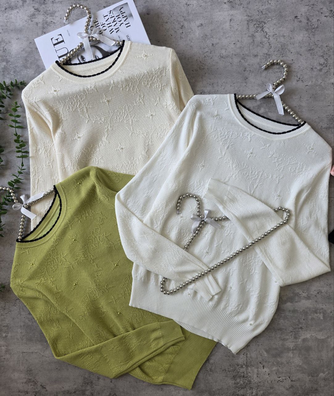 بلوز بافت برجسته مجلسی زنانه کد 418754