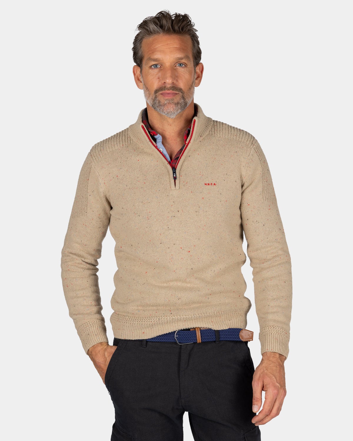 بافت نیم زیپ مردانه 29427 مارک ANKO